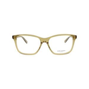 Saint Laurent Square-Frame Acetate Optical Frames Yellow Womens